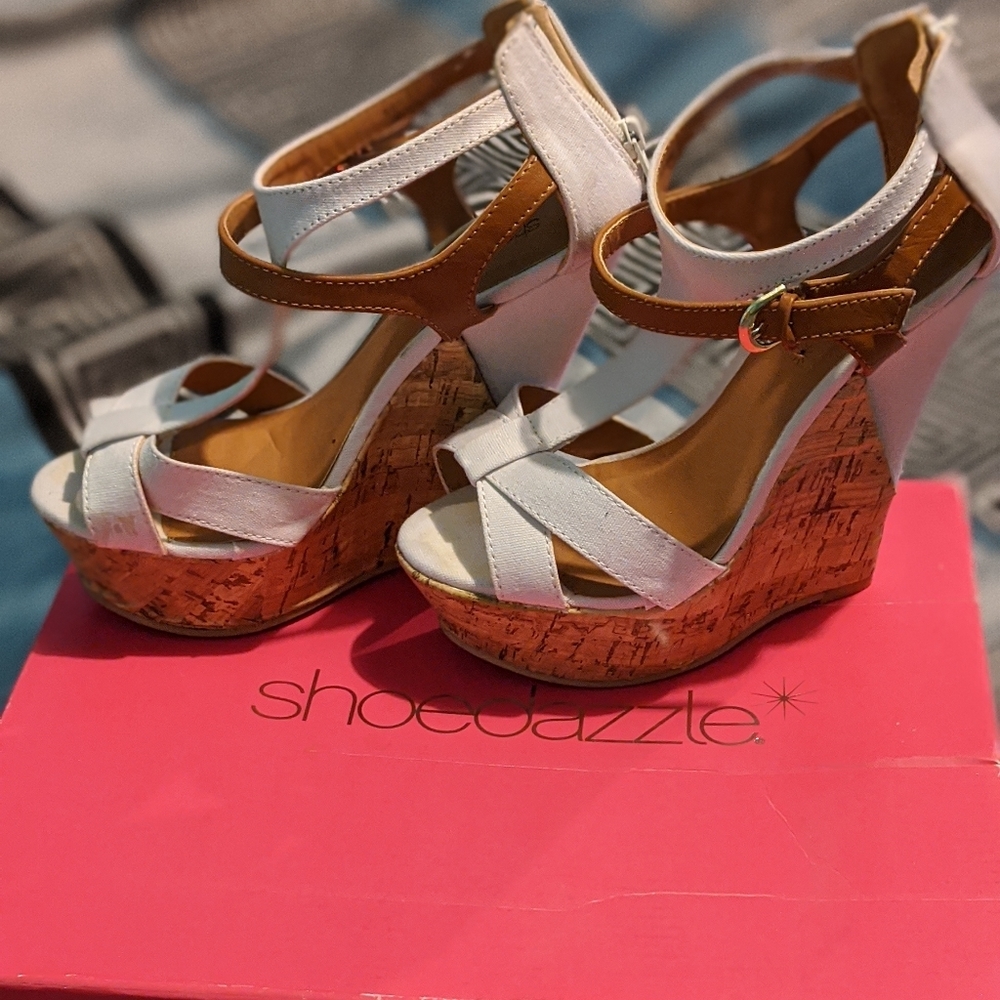 White sandals